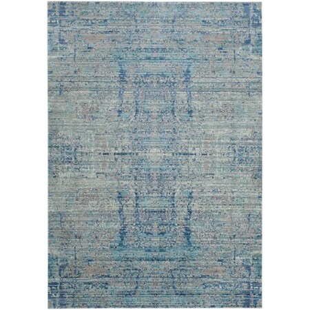 Safavieh Mystique Power Loomed Rectangle Rug- Light Blue - Multi- 3 x 5 ft. MYS971D-3